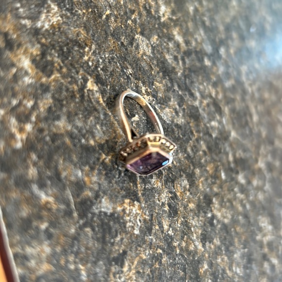 Amethyst Silver Marcasite Ring - Picture 5 of 7